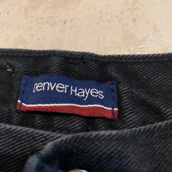 Denver Hayes 31x32 Black Straight Leg High Rise 100% Cotton Jeans - Picture 2 of 6